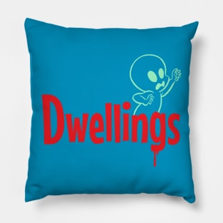 Dwellings - Ghost Logo Pillow