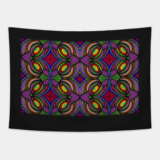 Psychedelic Abstract colourful work S3(Tile) Tapestry