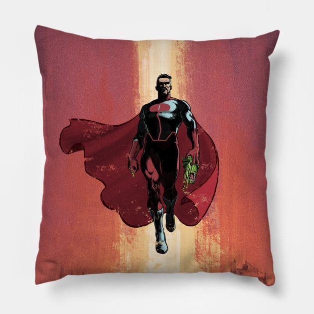 omni man Pillow by super villain