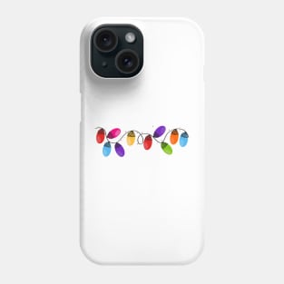 Colorful light bulb Merry Christmas II Phone Case