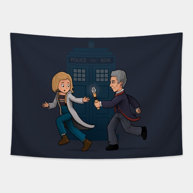 Doctor's Relay Race Tapestry by IdeasConPatatas