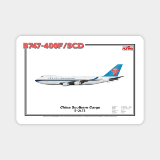 Boeing B747-400F/SCD - China Southern Cargo (Art Print) Magnet