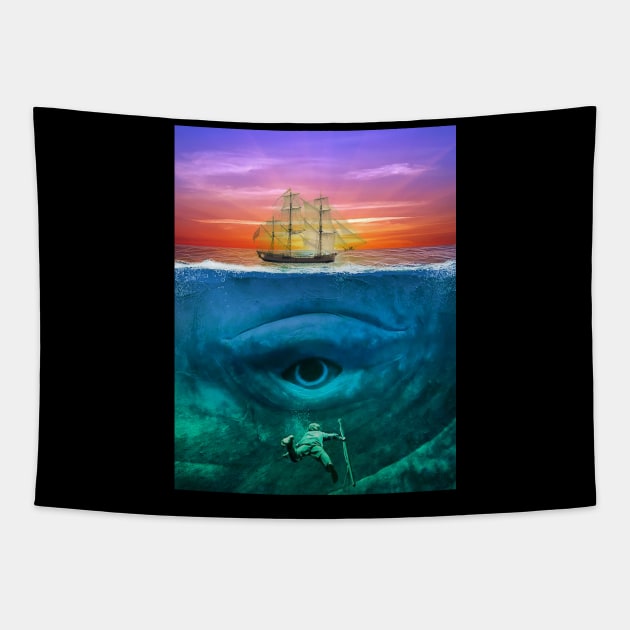 moby dick Tapestry by mojo53