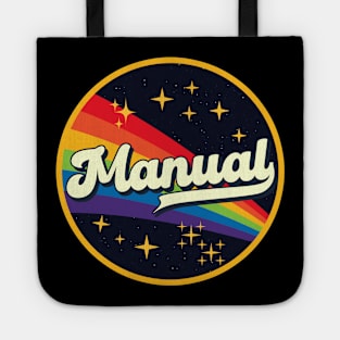 Manual // Rainbow In Space Vintage Style Tote