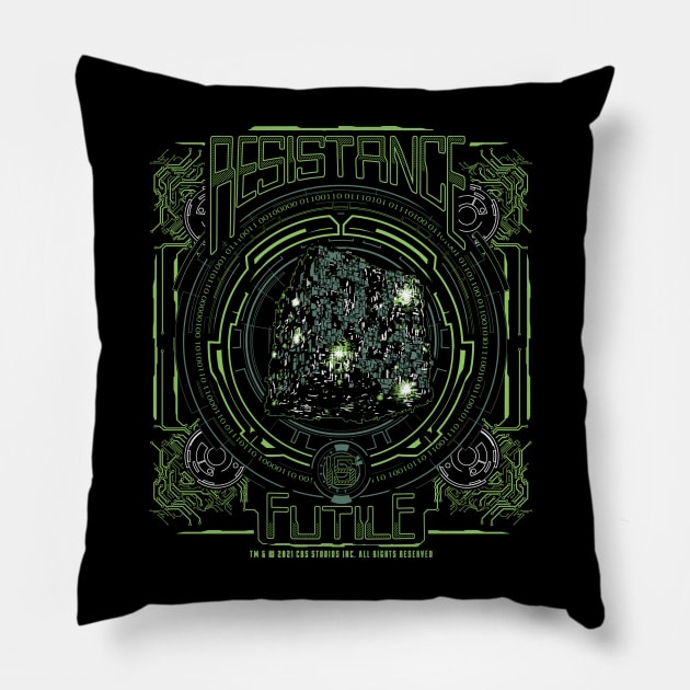 Resistance is Futile Pillow by Buzatron