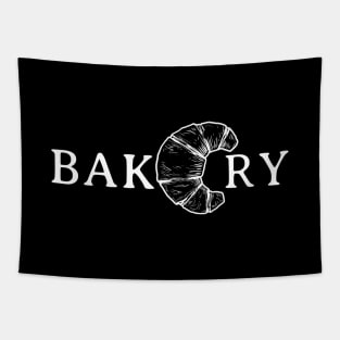 Vintage Bakery Croissant Baking Foodie Sweet Tapestry