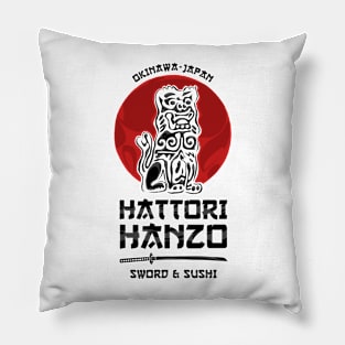 Hattori Hanzo White Pillow