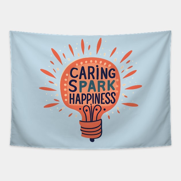 Caring Spark Happiness Tapestry by NomiCrafts