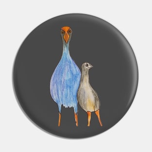 Wired Pukeko Pin