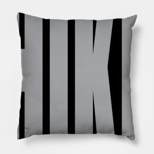 HIKE Big and Bold Text Pillow