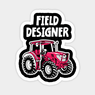 tractor boys kids cool dudes driving tractor Magnet