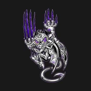 Halloween - Gargoyle demon purple T-Shirt