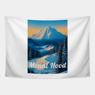 Mount Hood Oregon United States Ski Tapestry