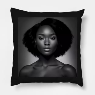 Black Elegance T-Shirt Pillow