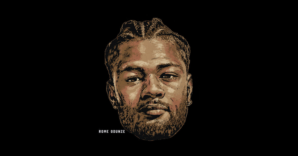Rome Odunze Chicago Portrait - Rome Odunze - Sticker | TeePublic