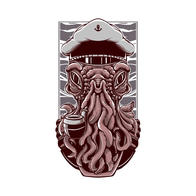 Squid Beard Captain by phebriand