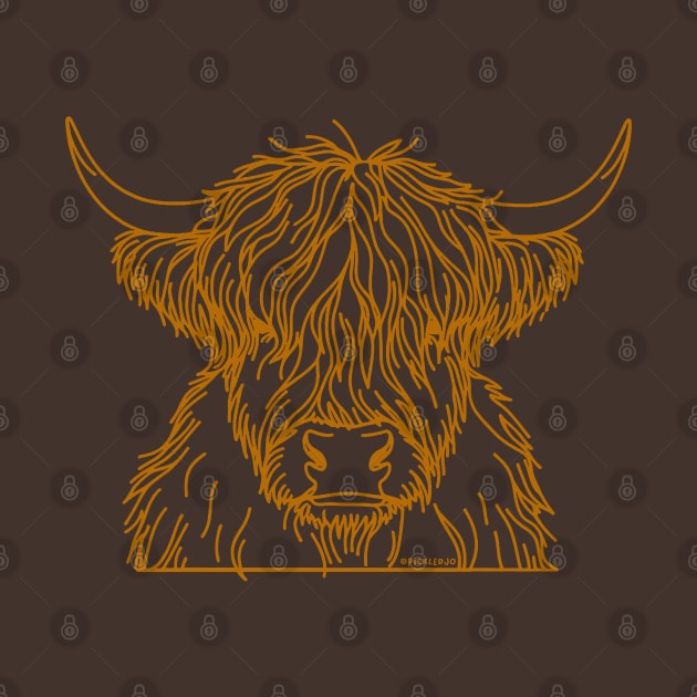 Scottish Cow - Brown by Sketchy