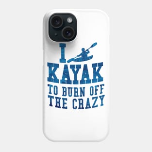 i love kayak to burn off the crazy waves pattern Phone Case