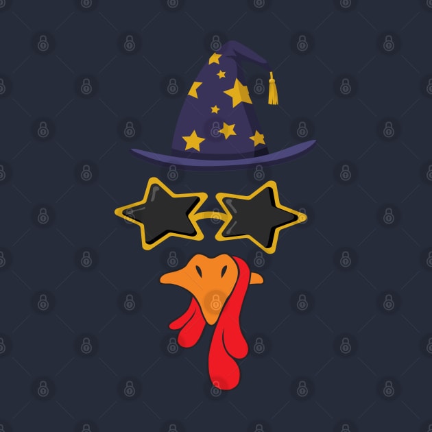 Hilarious Turkey Face witch , Perfect for Thanksgiving & Christmas by NaniMc