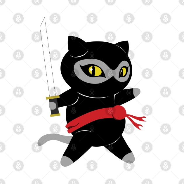 Ninja Cat Swordsman! by The Toku Verse