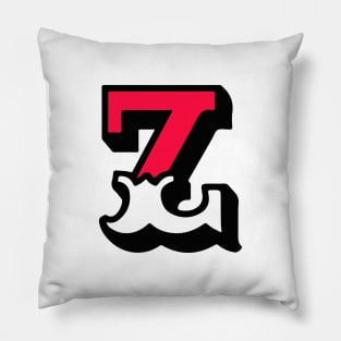 Monogram Z - Alphabet Scrapbooking Red/White Circus Style Pillow