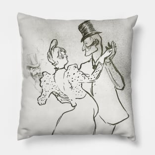 Dancing in the Moulin Rouge by Henri de Toulouse-Lautrec Pillow