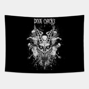 Dragon Skull Play Chicks Tapestry