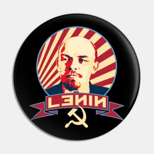 Lenin Communism Propaganda Pin