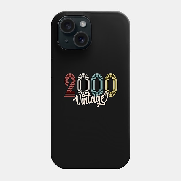 vintage 2000 made in 2000 20th birthday Phone Case by BeDesignerWorld