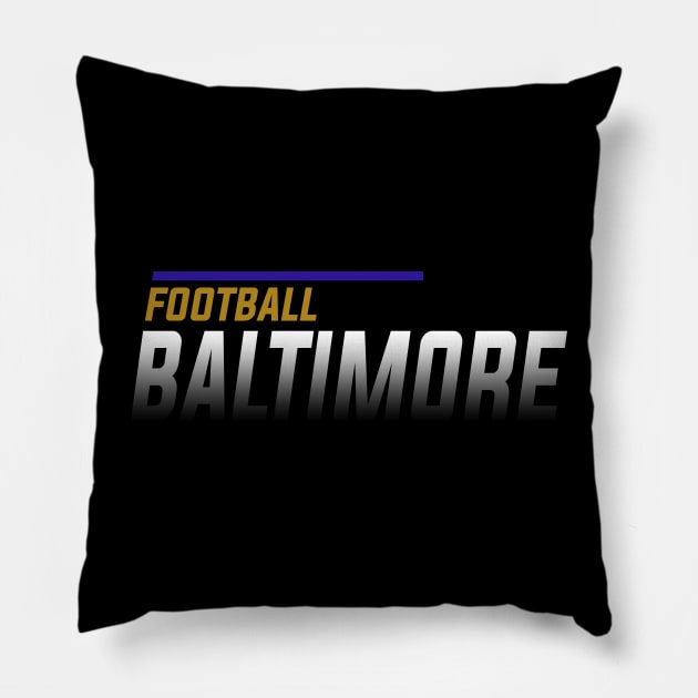 Baltimore Football Team Pillow by igzine