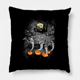 Ghosts Of Halloween Pillow