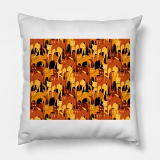 Halloween Cats Meow Pillow