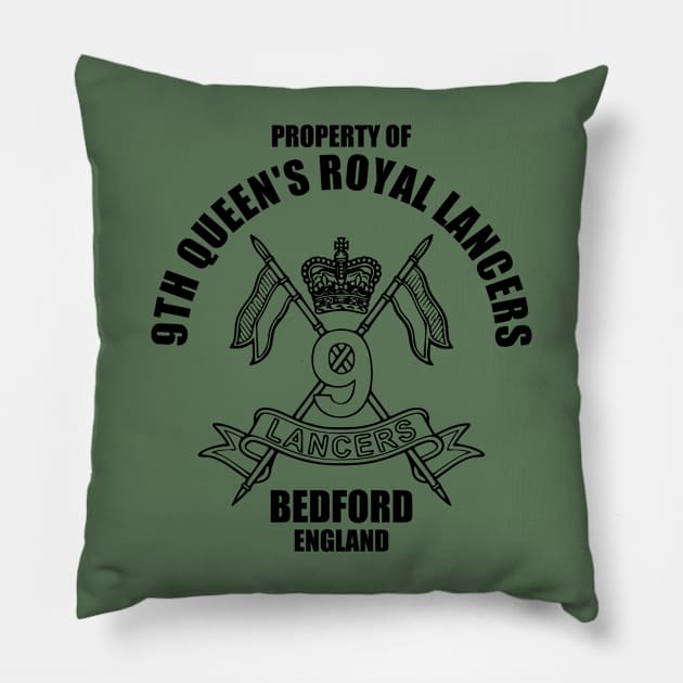 9th Queen's Royal Lancers Bedford Pillow by TCP