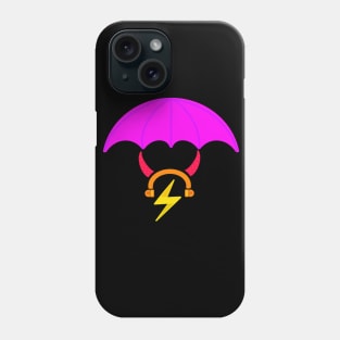 Lightning bolt with headphones umberella and horns Phone Case