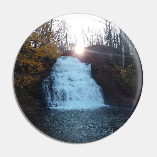 Waterfall in the woods Pin by Edwardtiptonart