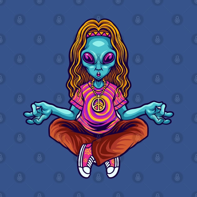 alien yoga by Mako Design 