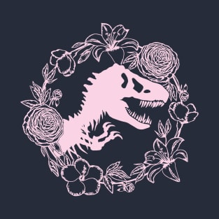 Floral Jurassic Dino T-Shirt