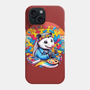 Neurodiversity Opossum Art Phone Case