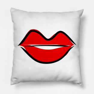 Painted Lips Pillow