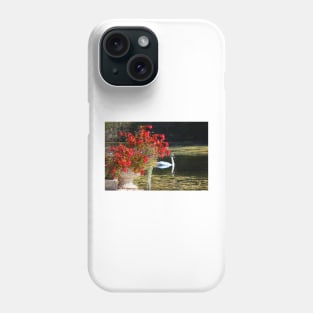 Swan And Flowers Phone Case