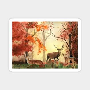 Autumn forest Magnet