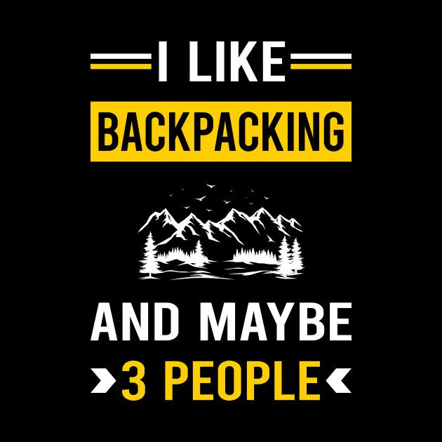 3 People Backpacking Backpack Backpacker by Good Day