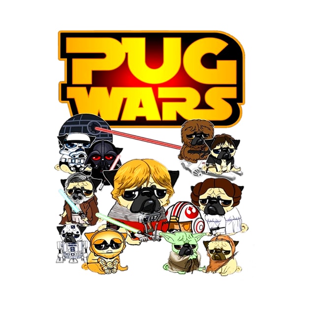 Pug Wars by adrinalanmaji