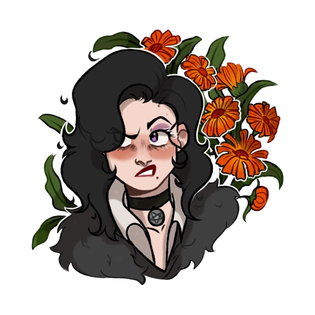 Yennefer and calendula by gaypompeii