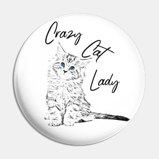 Crazy Cat Lady Pin