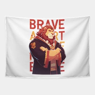 Lion Wizard - Brave - Fantasy Tapestry