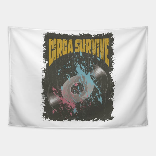 Circa Survive Vintage Vynil Tapestry by K.P.L.D.S.G.N