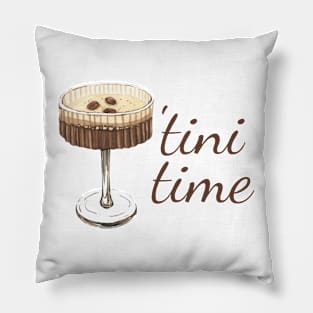 Tini Time Funny Martini Pillow