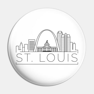 St. Louis Minimal Skyline Pin