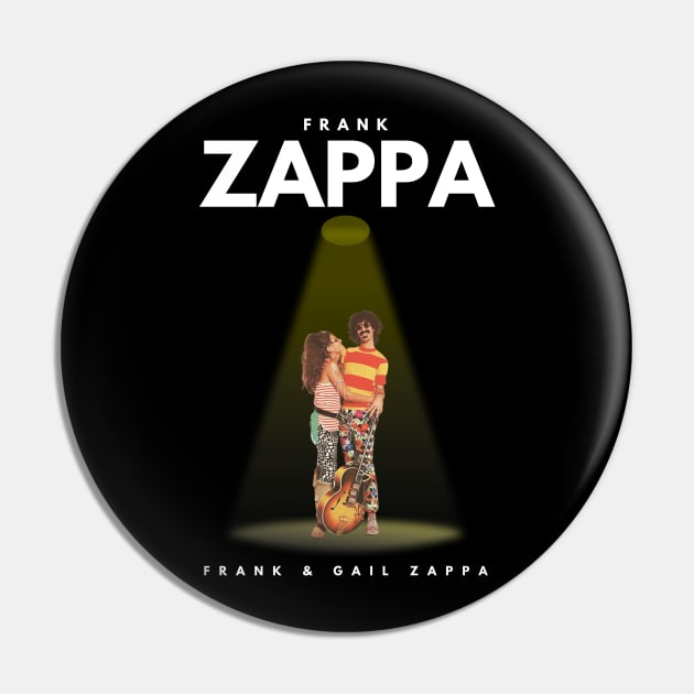 Frank & Gail Zappa Pin by Jancuk Relepboys